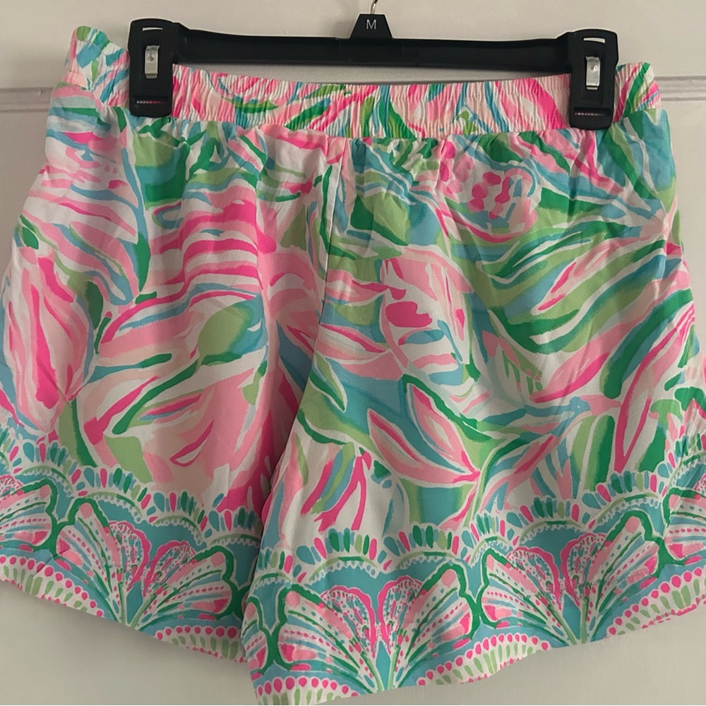 Lilly Pulitzer Pink and Green Athletic Shorts